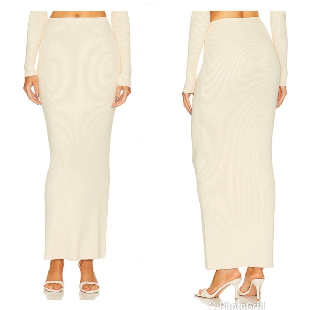Song Of Style Amiel Maxi Skirt In Ivory New With Tags!